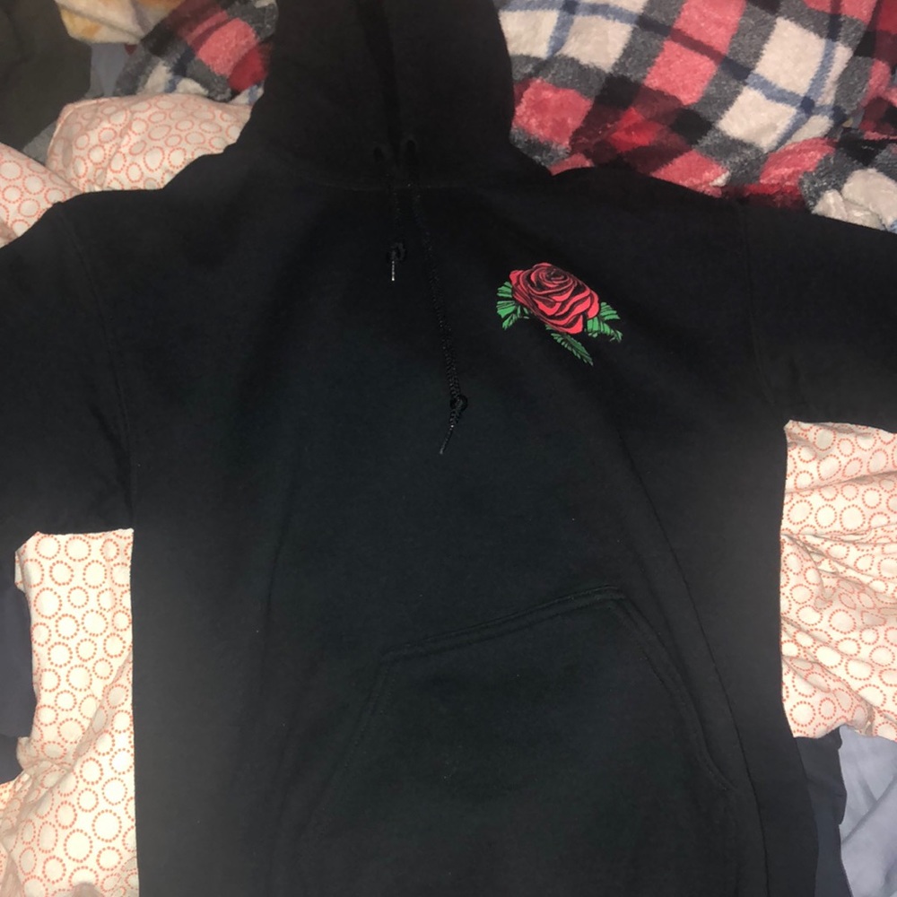 Yours Truly Roses Checkered Hoodie